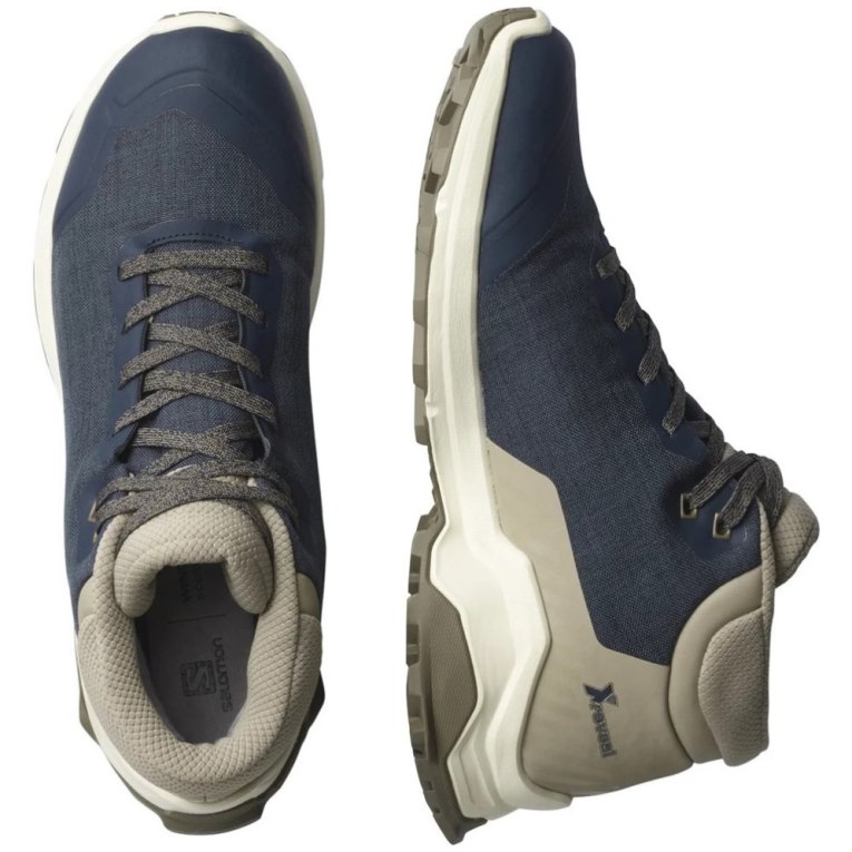 Salomon X Reveal Chukka CSWP Men's Winter Boots Navy / Khaki | CA 20F14
